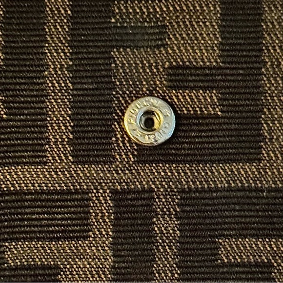 SOLD Authentic FENDI Zucca Trifold Zip Wallet Brown Canvas/Leather Made Italy - Picture 10 of 13